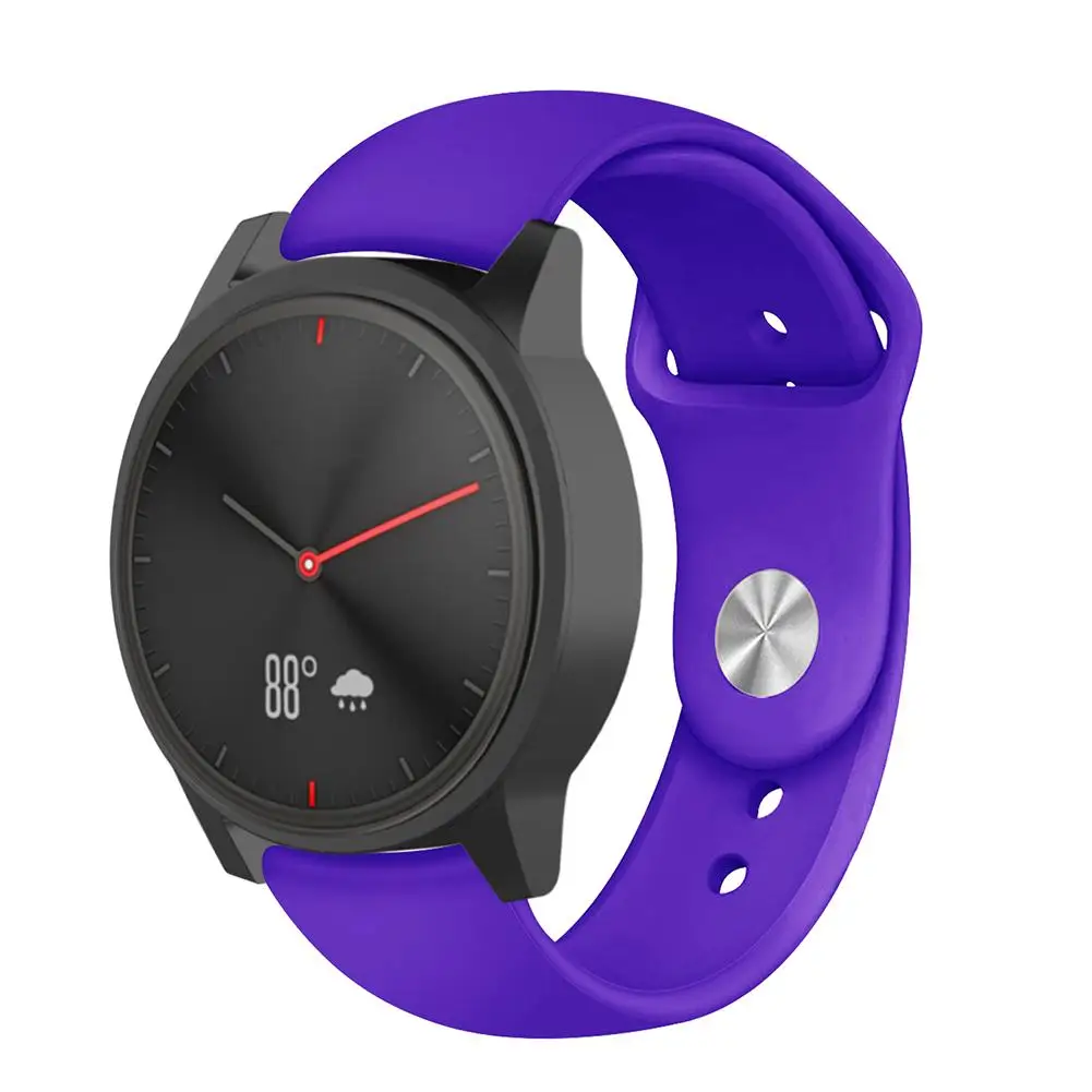 Цветной мягкий силиконовый сменный ремешок для Garmin Vivoactive3 Vivomove HR, умный Браслет для Garmin Vivoactive 3, ремешок для часов