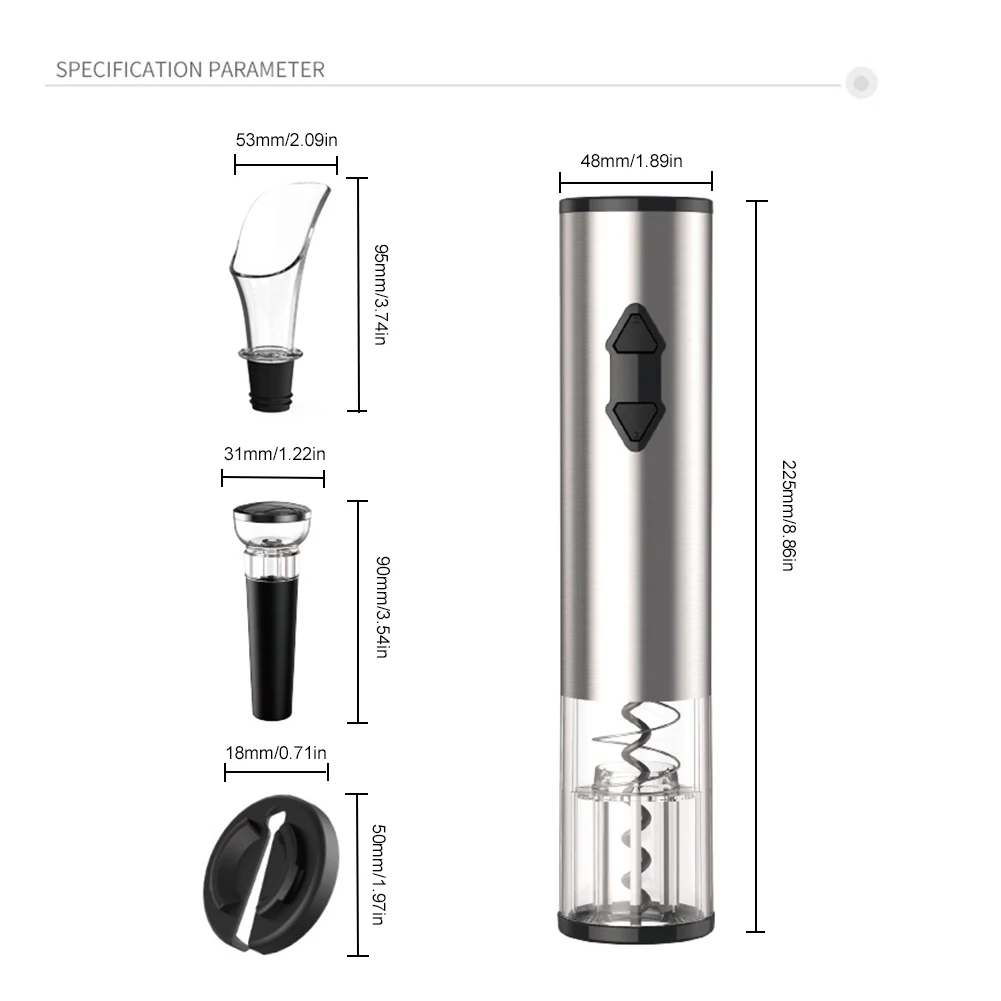 

Automatic Bottle Opener for Red Wine Foil Cutter Electric Red Wine Openers Jar Opener Kitchen Accessories Gadgets Bottle Opener