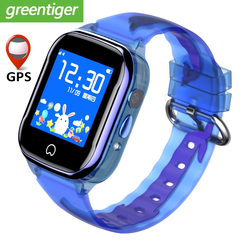 Новые смарт GPS часы Дети IP67 Водонепроницаемый SOS телефон дети Смарт подходят