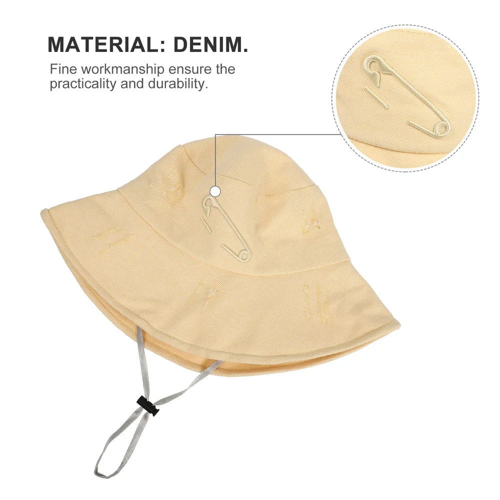 

1Pc Chic Fisherman Hat Sunshading Hat Outdoor Bucket Hat Protective Cap