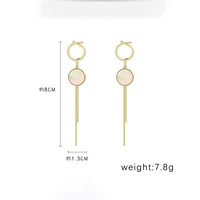 korean fashion jewelry temperament crystal earrings bridal earrings for women long earrings oorbellen
