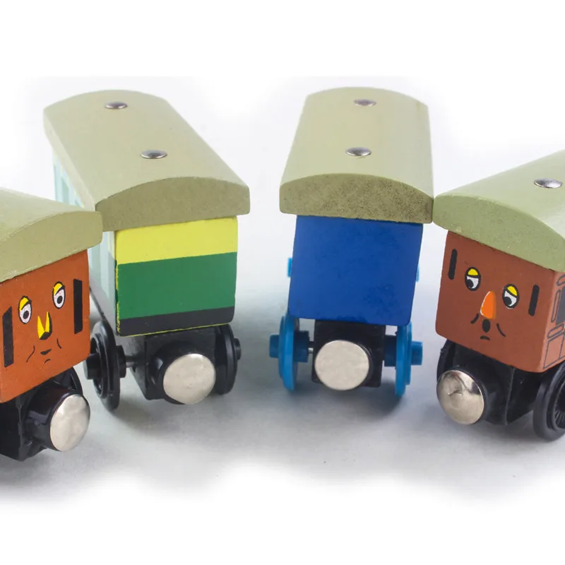 

Hot sell Big Sales NEW 10PCS/LOT Magnetic Thomas Anime Wooden Trains Toy Model Kids Toys for Children Gift