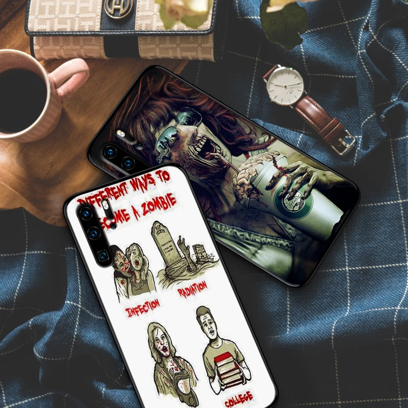 Мягкий силиконовый чехол для huawei P10 телефона Zombie Girl P20 2019 P8 P9 Mini P30 LITE P Smart Z 2018 Pro Coque |