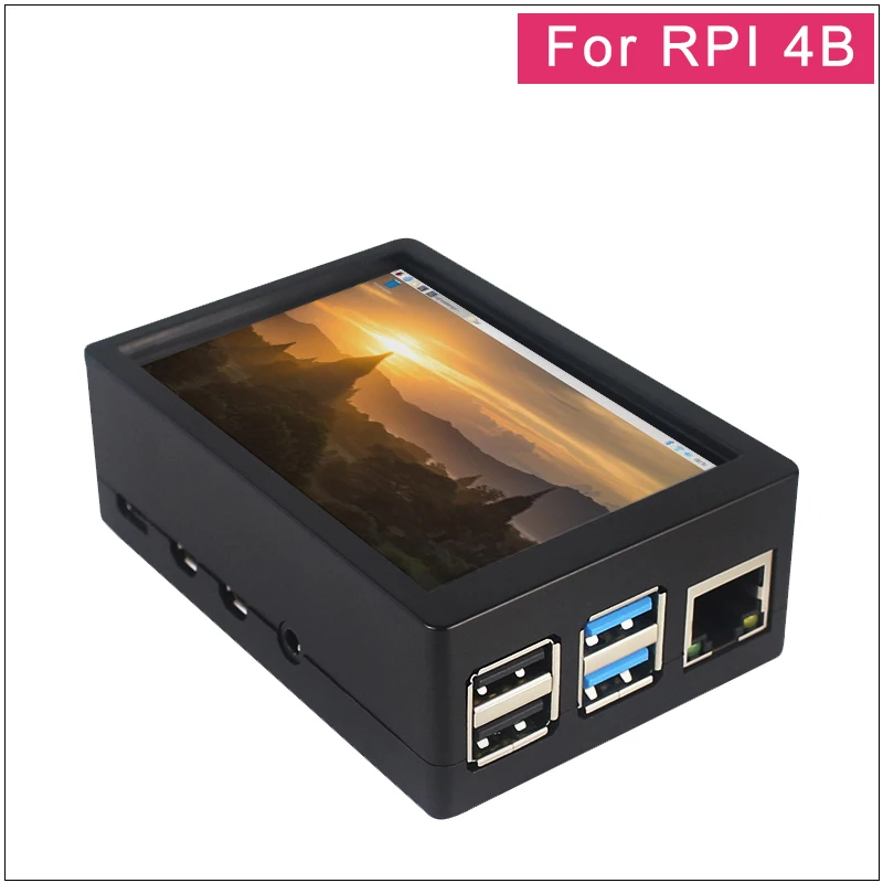 3,5 дюймовый Raspberry Pi 3 Model B+ сенсорный экран 480*320 ЖК-дисплей+ стилус+ ABS чехол для Raspberry Pi 4 Модель B/3B+/3B - Цвет: For RPI 4B