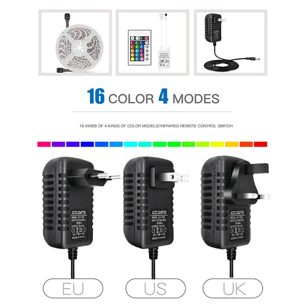 Светодиодная лента 5 м 300 светодиодов водонепроницаемая светодиодная RGB с