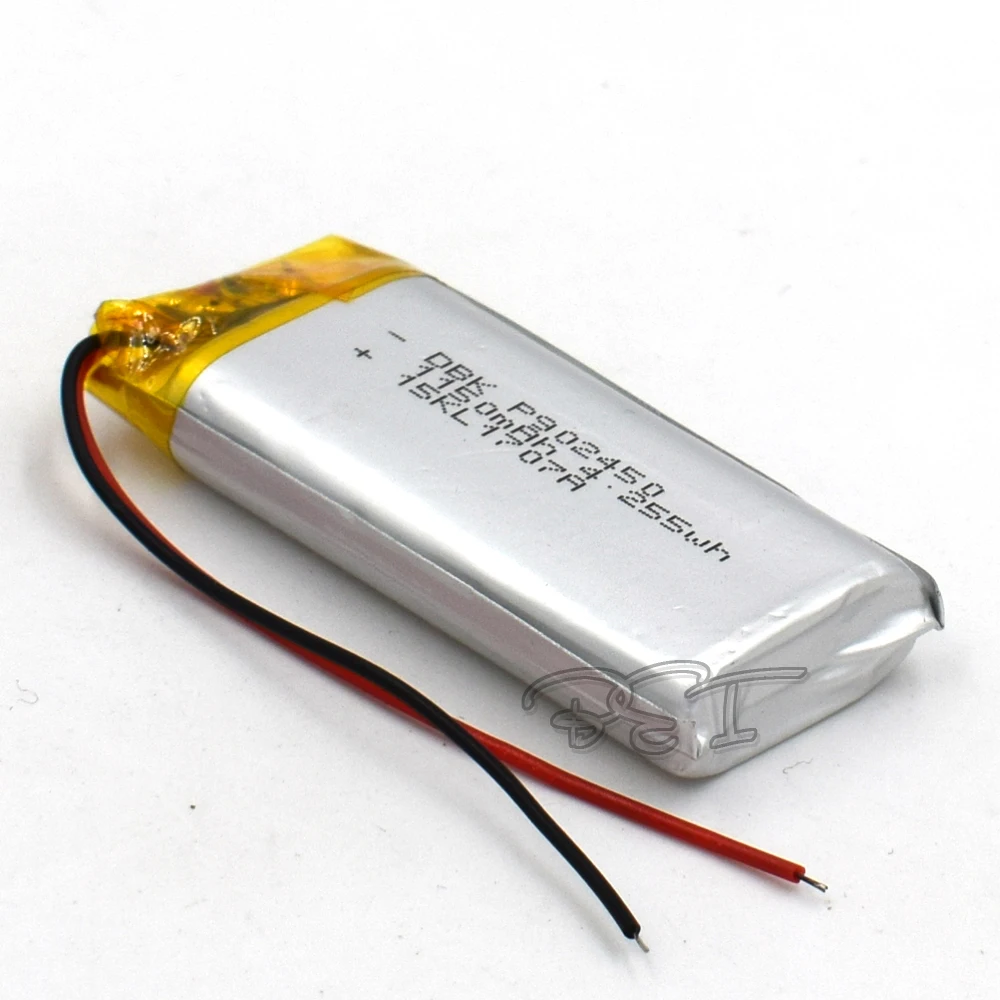 

3.7V 1150mAh Rechargeable Li-Polymer 902450 Li-ion Lithium Cell Battery For MP3 MP4 Game Player Mouse PSP Lampe Speaker Toys