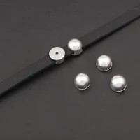 20pcs charms flat slider beads spacer for 62mm cord diy bracelet necklace jewelry making findings material parts