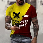 Уличная одежда XOXO с 3D принтом для мужчин и женщин, модная футболка с круглым вырезом и коротким рукавом, футболки в стиле Харадзюку большого размера в стиле хип-хоп, топы, одежда