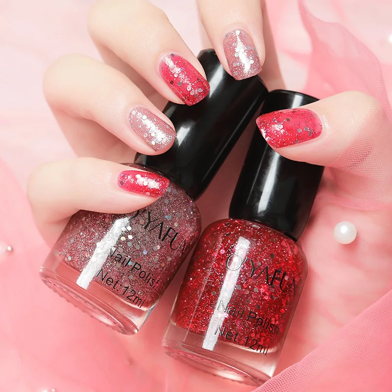 Quick-drying Nail Polish No-baking Candy Color Paint Non-toxic Art Pigment Varnish Environmentally Friendly | Красота и здоровье