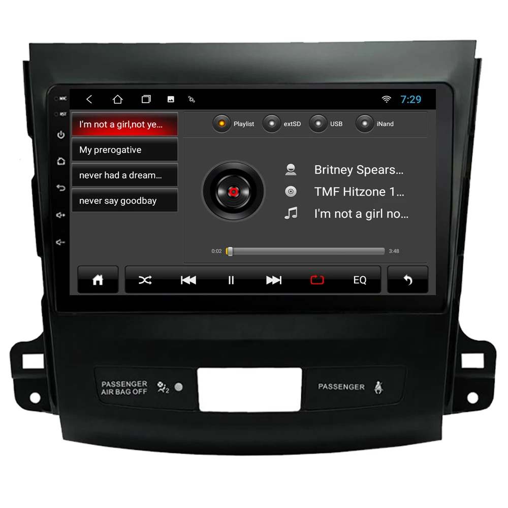 Автомагнитола RoverOne для Mitsubishi Outlander XL EX мультимедийный плеер на Android 10 с