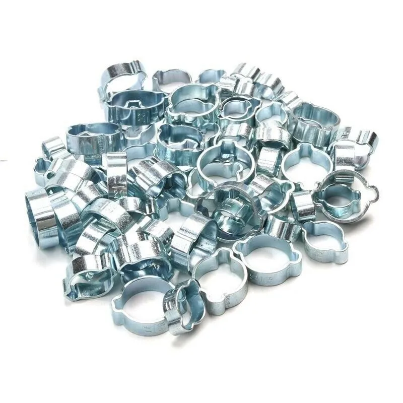 

5-31MM Double Ear Hose Clamp Accessories Replacement 100Pcs/set Durable