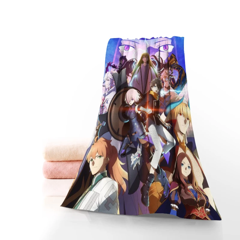 

Модное индивидуальное полотенце Fate Grand Order с принтом, хлопковые полотенца для лица/ванны, ткань из микрофибры для детей, мужчин и женщин, разм...