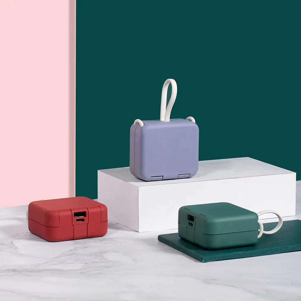 

Multi-function with Own Cord Handbag Back Clip Power Bank 2020 New Portable Charger 55 x 65 x 30mm Type-c