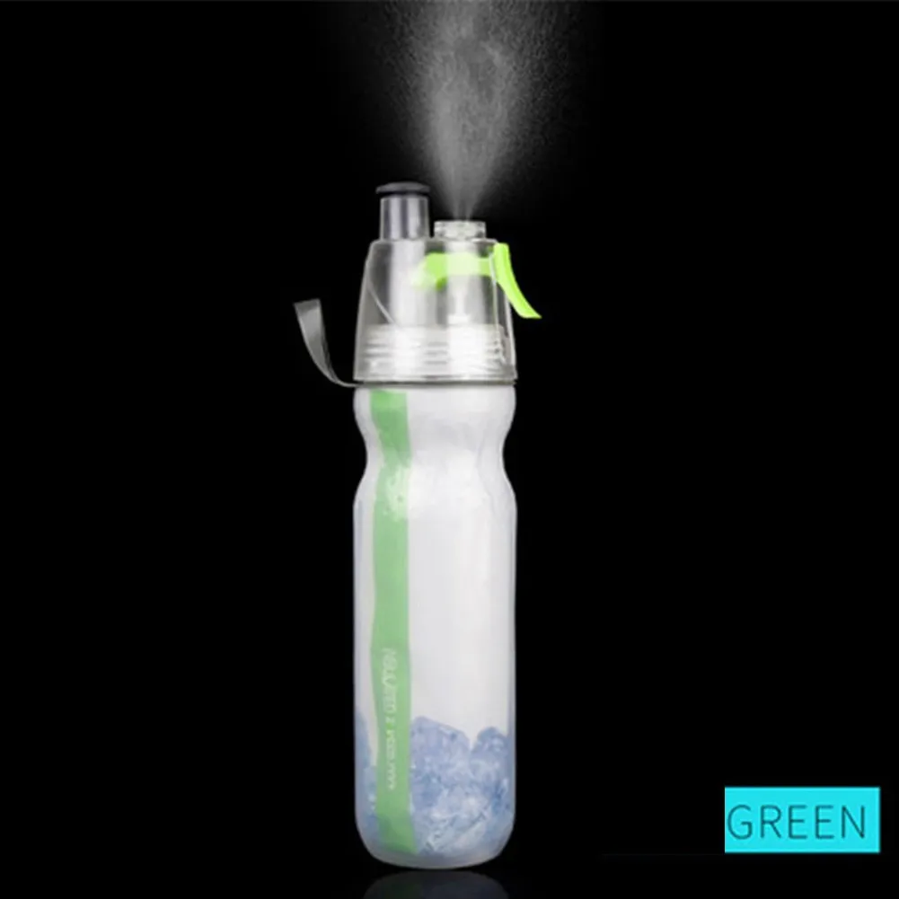 Уличная бутылка для воды PE чайник спортивный спрей бега летняя езда | Спорт и