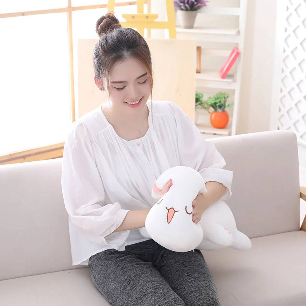 Kawaii Лежащая Кошка Животное Кукла Плюшевая мягкая подушка под спину Подушка детская игрушка подарок мягкая мультяшная Подушка подарок ребенку на Рождество новинка