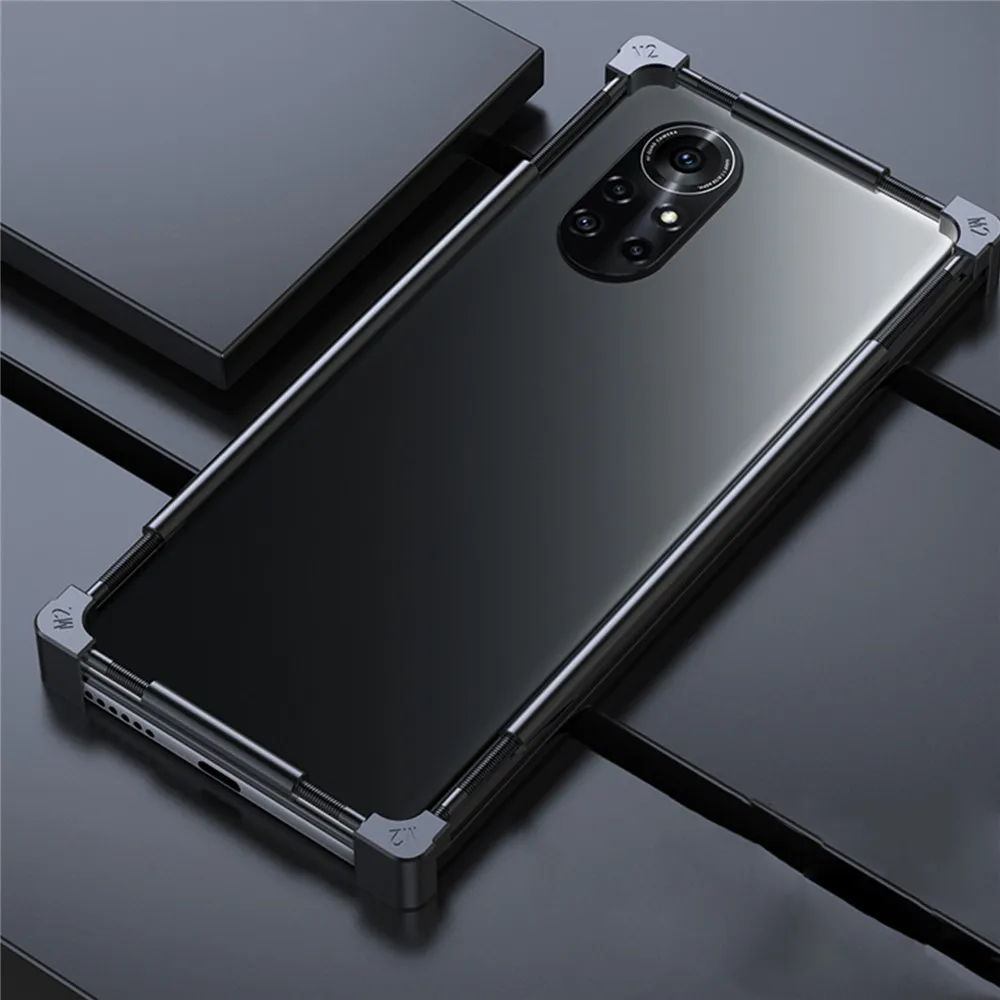 

Shockproof Metal Protective Frame Creative Phone Bumper Cover for Huawei Nova 8 / Nova 8 Pro Phone Accessories