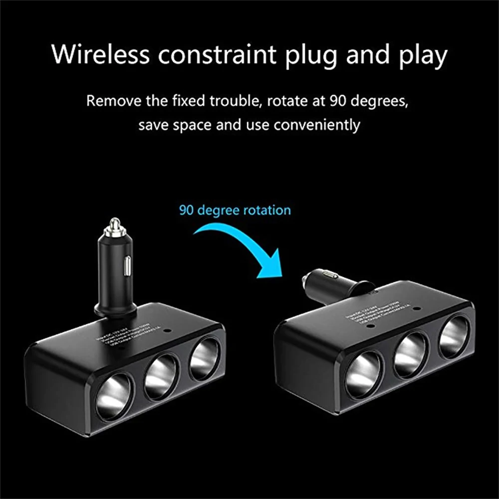 VicTsing автомобиля автомобильный прикуриватель Зарядное устройство с двойным USB 3