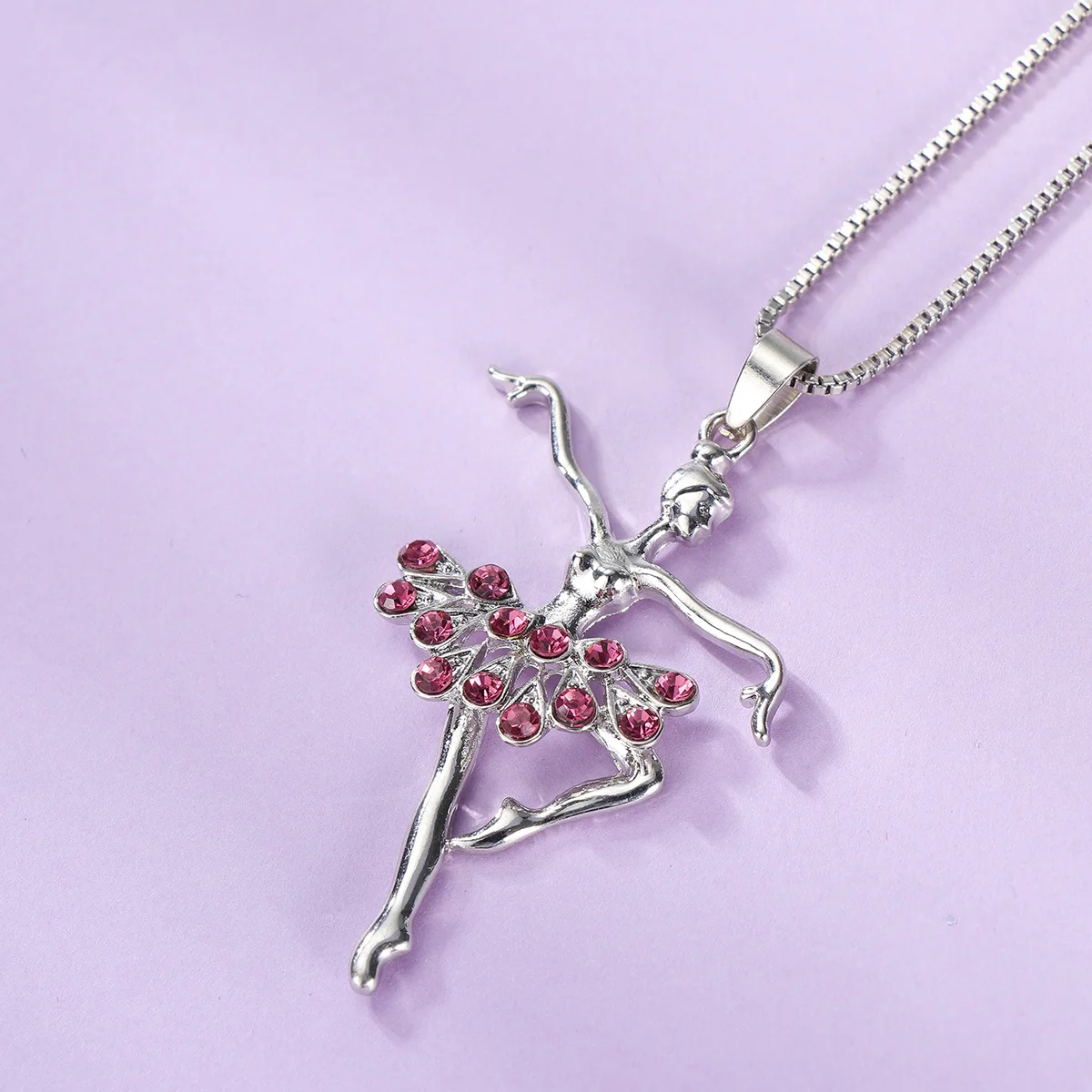 1 ПК прозрачный балетный кулон для девочек ожерелье в форме балерины украшение