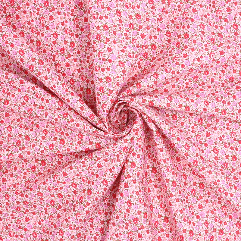 100% хлопчатобумажная ткань с принтом высококачественная для одежды платье сделай