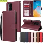 Кожаный чехол для Huawei P40 Pro P30 P20 Lite E, чехол для Huawei P Smart Plus 2021 Y5P Y6P Y7P Y5 Y6 Y7 Prime 2018 2019, чехол-кошелек