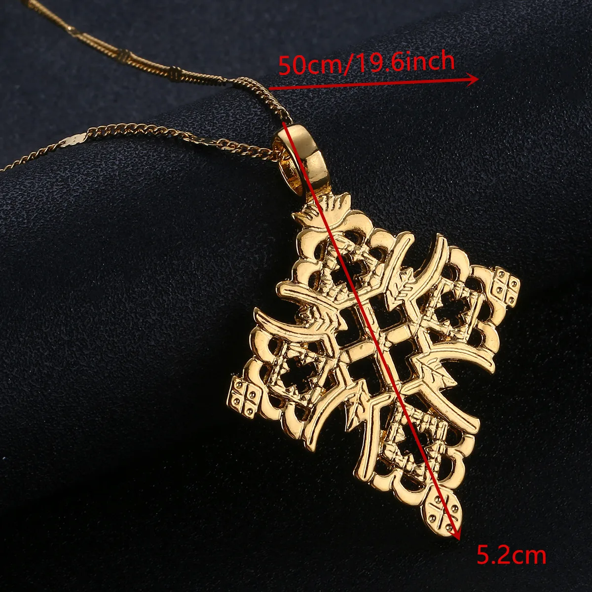 Эфиопия крест кулон ожерелье золотой цвет модный коптский цепь ювелирные