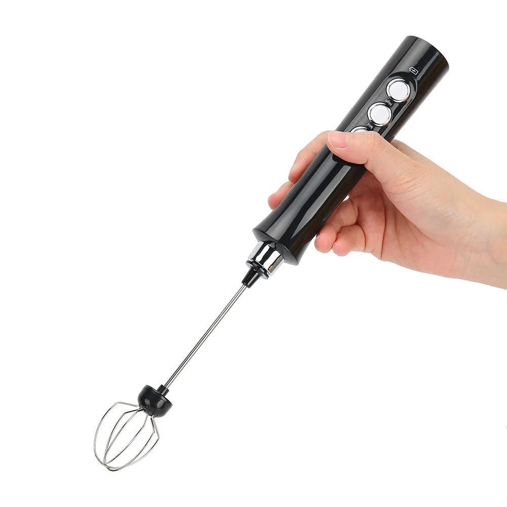 

MilkElectric Frother Handheld Automatic Egg Beater Shaker USB Charging DIY Cooking Tools