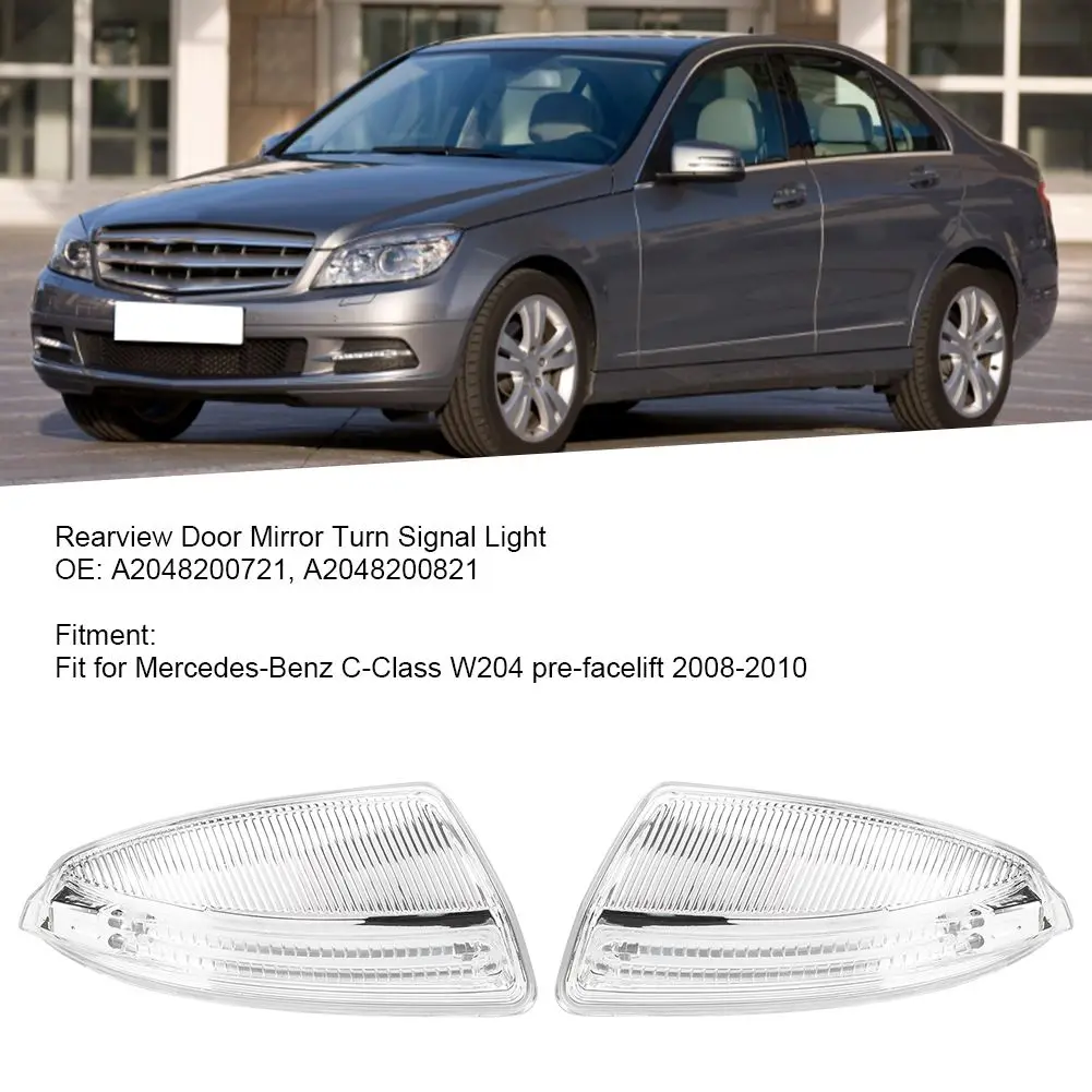 

Светодиодсветильник лампа для зеркала заднего вида A2048200721, подходит для Mercedes-Benz C-Class W204 Pre-Facelift 2008-2010