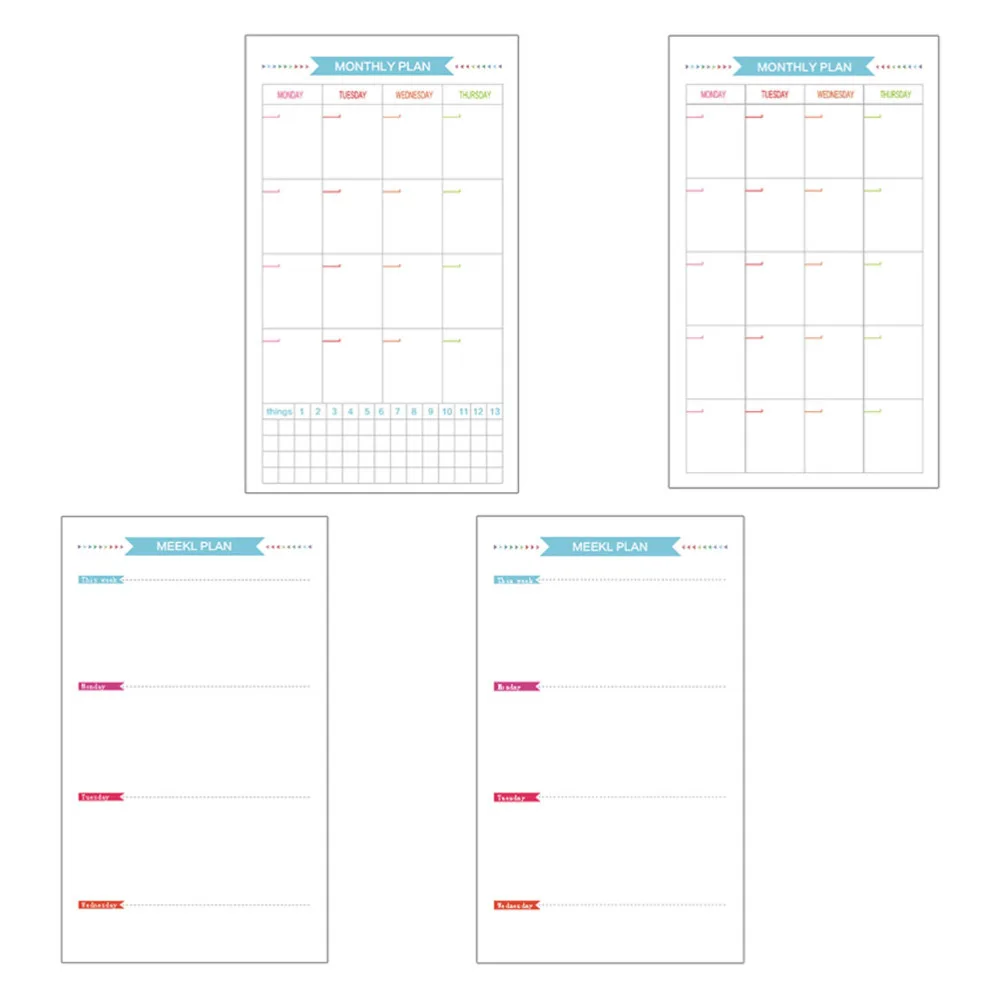 

4 Sets Loose-Leaf Refill Papers Notepad Replacement Core Papers for Students
