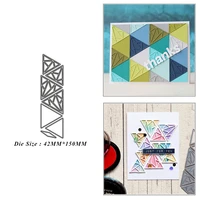 solid hollow triangle combinatio metal cutting dies for diy scrapbook album paper card decoration crafts embossing 2021 new dies