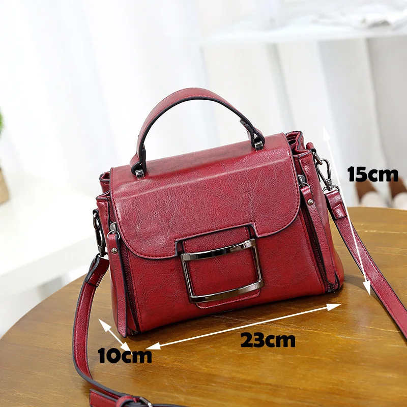 

2021 Luxury Designer Brand Vintage Small Leather Handbags for Women Ladies Retro Flap Crossbody Bags Tote Purse Black Brown