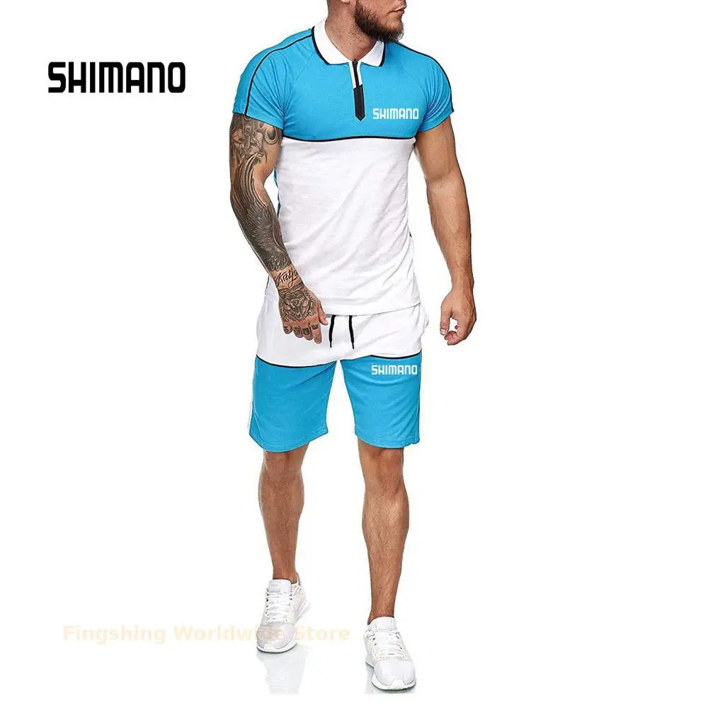 

New Man Summer Shimanos Fishing T Shirt And Fishing Shorts Top Quality Breathable Quick Dry Anti Uv Fishing Clothing