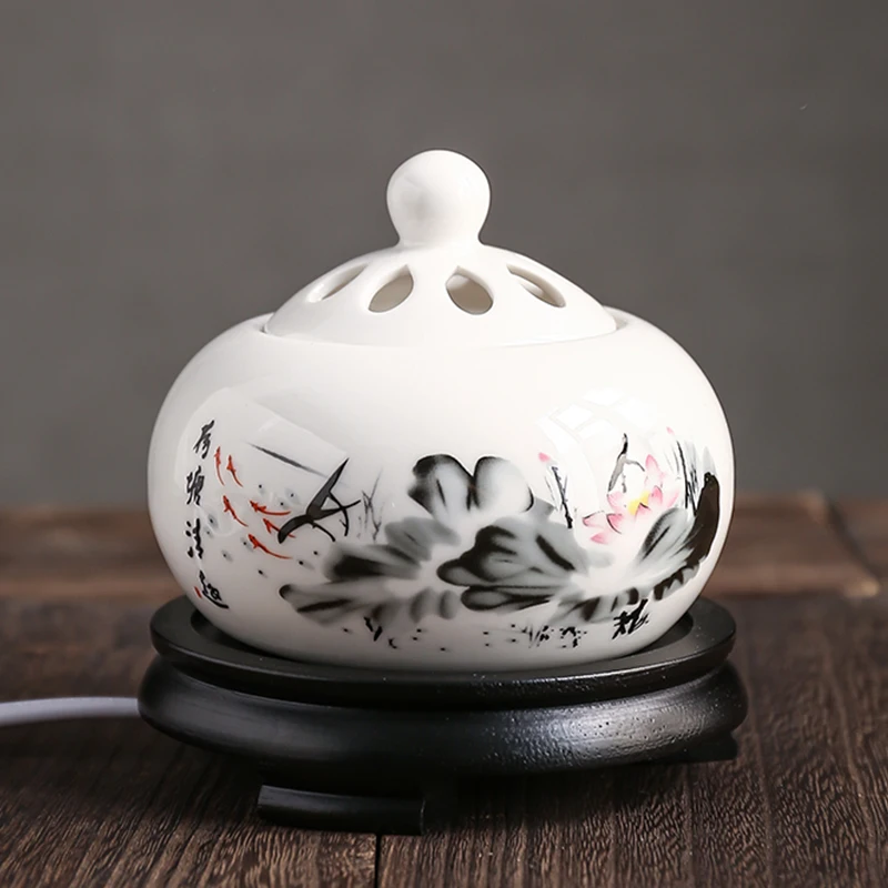 

Керамический дневной фонтан, увлажнитель воздуха, китайский дзен, курильница, церковное украшение для дома DG50IB