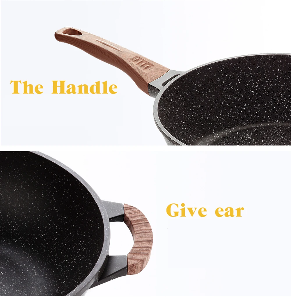 Антипригарная сковорода многоцелевой для стейка без паров использовать газовой