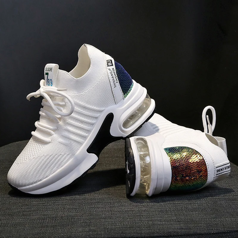 Женские баскетбольные кроссовки Bakset Femme на толстой подошве спортивная обувь для