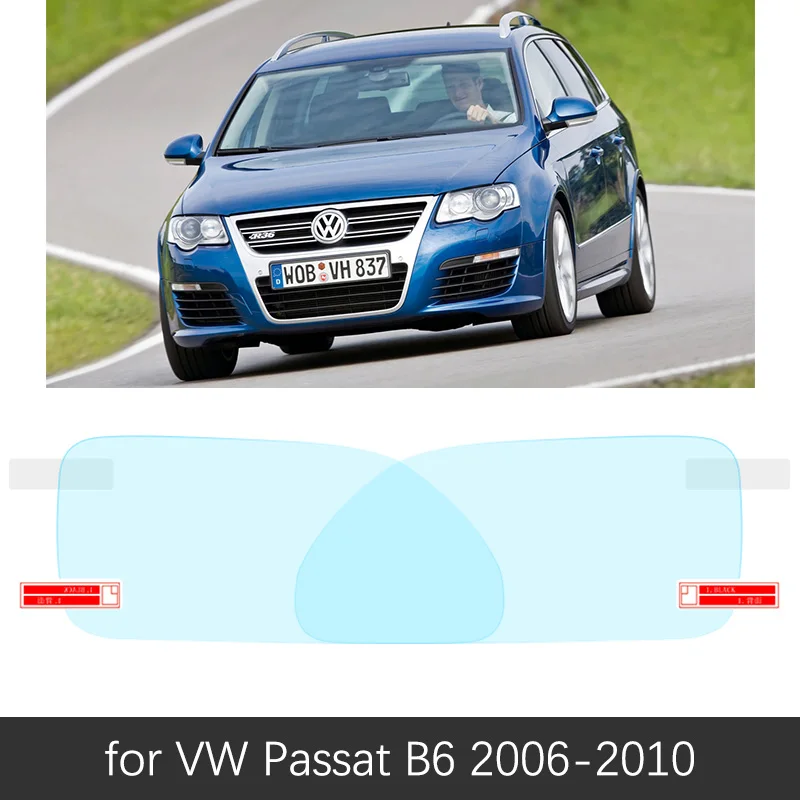 VW Passat B6 Для Volkswagen VW Passat B5 B5.5 B6 B7 B8 CC 1997~ полное покрытие зеркало заднего вида противотуманные непромокаемые противотуманные пленки аксессуары - Color Name: VW Passat B6