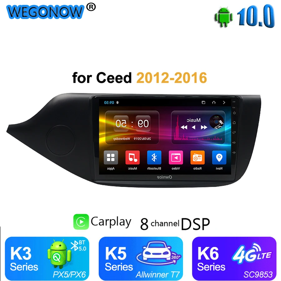 Ownice 8 Core Android 10 автомобиля 2Din Радио DVD плеер carplay 4 ГБ 64 360 камера DSP 4G SPDIF GPS Navi 9 &quotдля