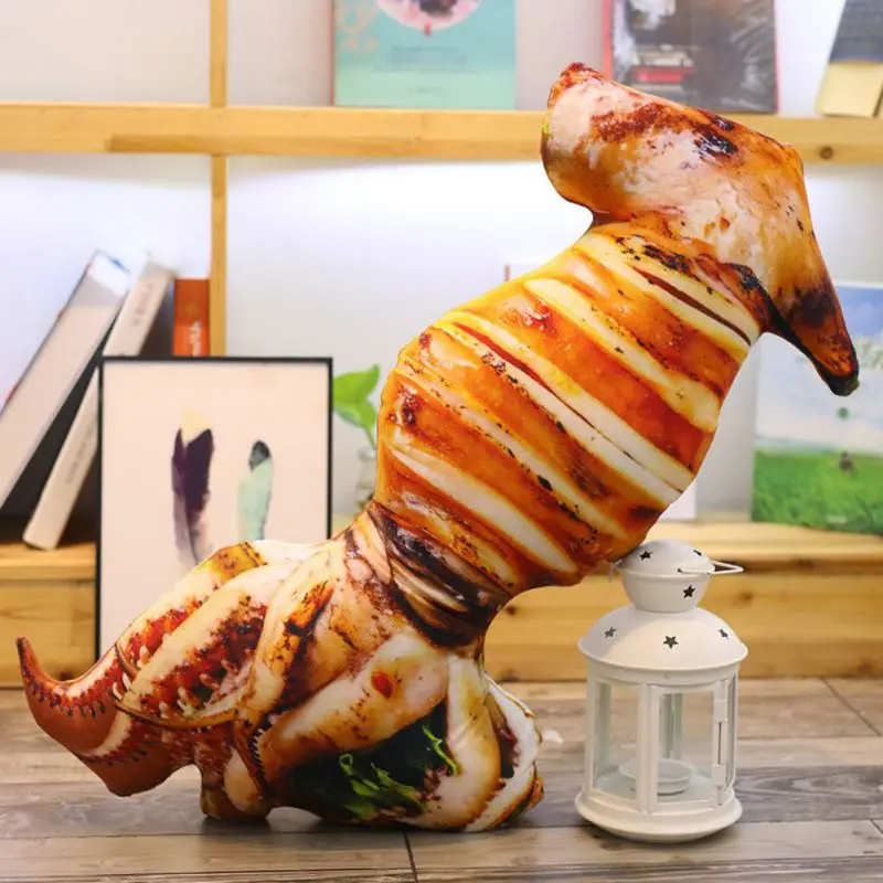 Плюшевые куклы для еды птицы рыбы запеченные Садовые принадлежности барбекю