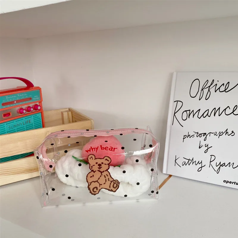 INS/горячая Распродажа Цвет Bear прозрачный ПВХ высокий Ёмкость сумка для