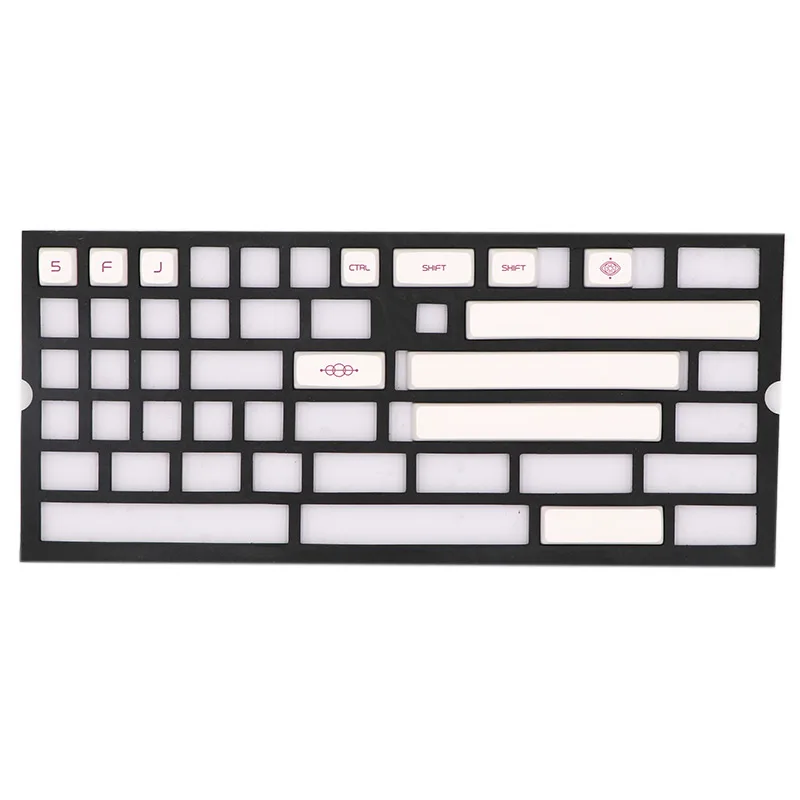 BGKC PG молочно фиолетовые Ethermal сублимационные шрифты PBT keycap для проводной USB