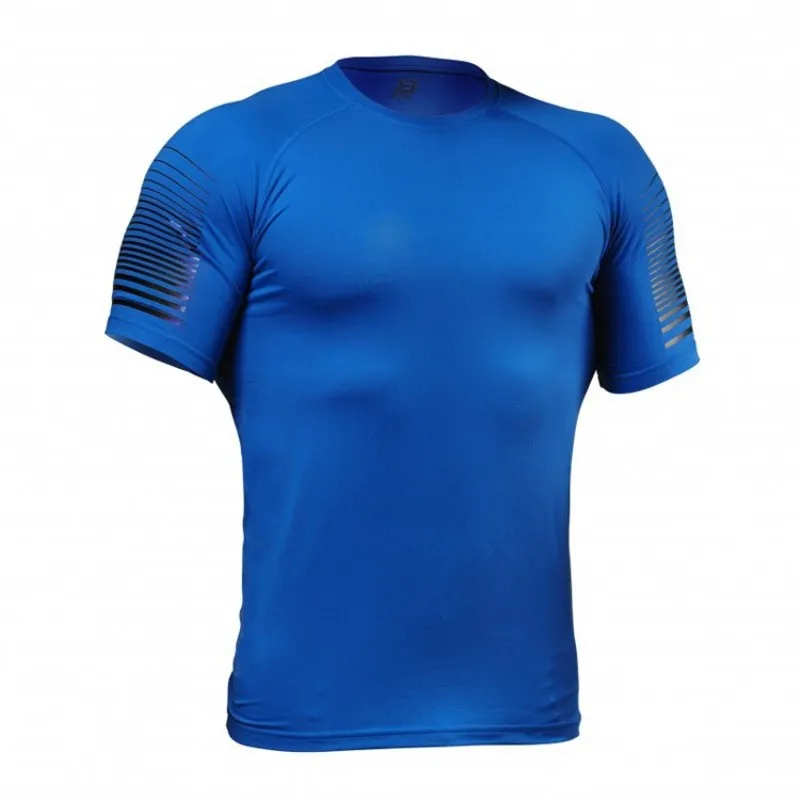 Quality Quick Dry man's T-shirt Crossfit gym male rashguard Sportswear Compression fitness Top Running jersey sport shirt men | Спорт и