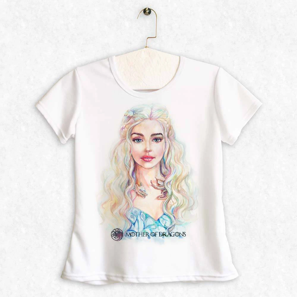 Новая женская футболка с надписью Mother Of Dragon daeneris Targaryen высокого качества |