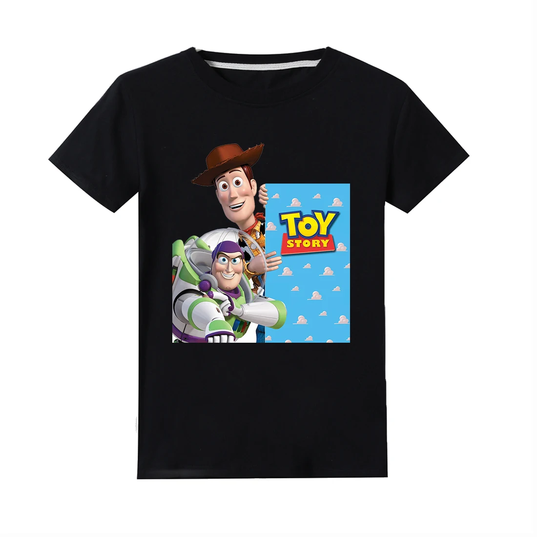 100% хлопок мультфильма История игрушек 4 одежда для малышей маленьких мальчиков