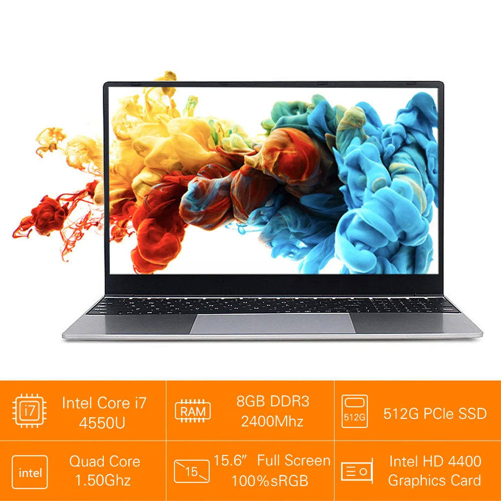Ноутбук с диагональю 15 6 дюйма Intel Core i7 4550u четырехъядерный процессор 8 ГБ ОЗУ 1 ТБ SSD