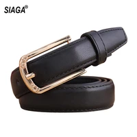2022 new ladies quality zinc alloy buckle metal belt female jeans accessories genuine leather belts clothing 2 3cm width fco273