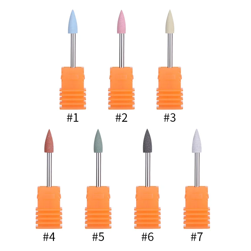 Фрезы для маникюра фрезы разноцветные силиконовые электрические пилки ногтей