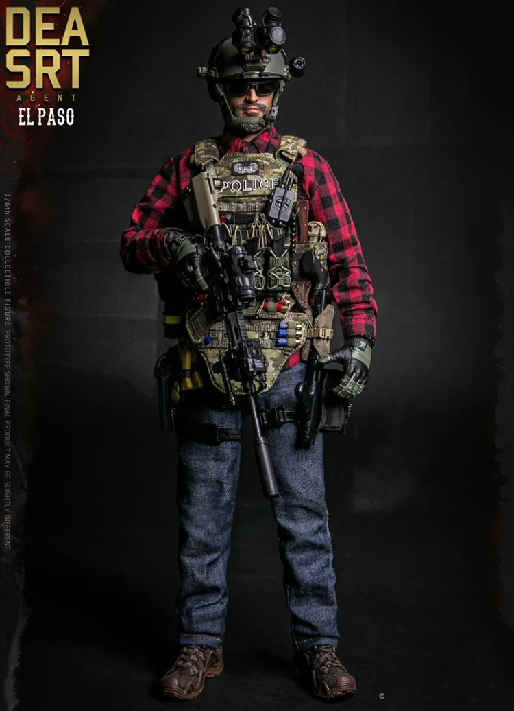 DAMTOYS 1/6 мужской Solider DEA SRT специальный ответ агент команды EL PASO 78063 полный набор