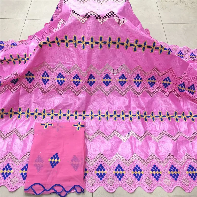 

Black/yellow African bazin riche fabric with brode Latest fashion embroidery bazin lace fabric with net lace 5 + 2 yards