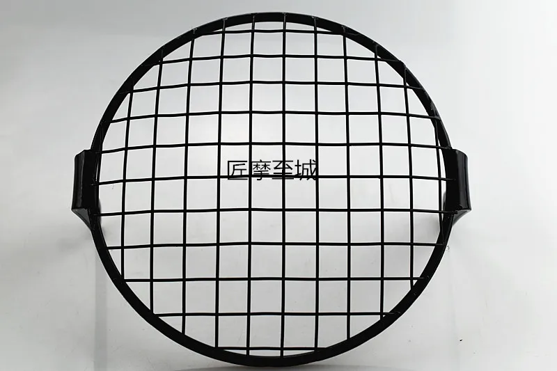 Universal 7inch Motorcycle Headlight Mesh Grill Mask Headlamp Protector Guard Square/Rhombus Cover 18CM |