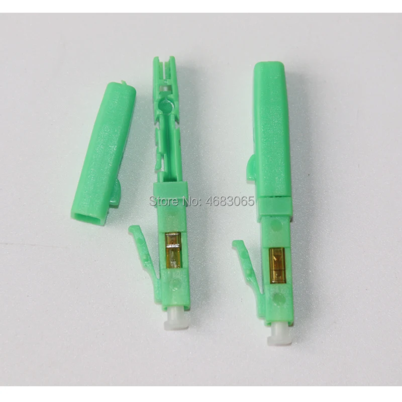 

10 шт./кор. LC/UPC LC/APC плоский кабель типа быстрый оптический волоконный соединитель одномодовый FTTH волоконно-оптический быстрый соединитель