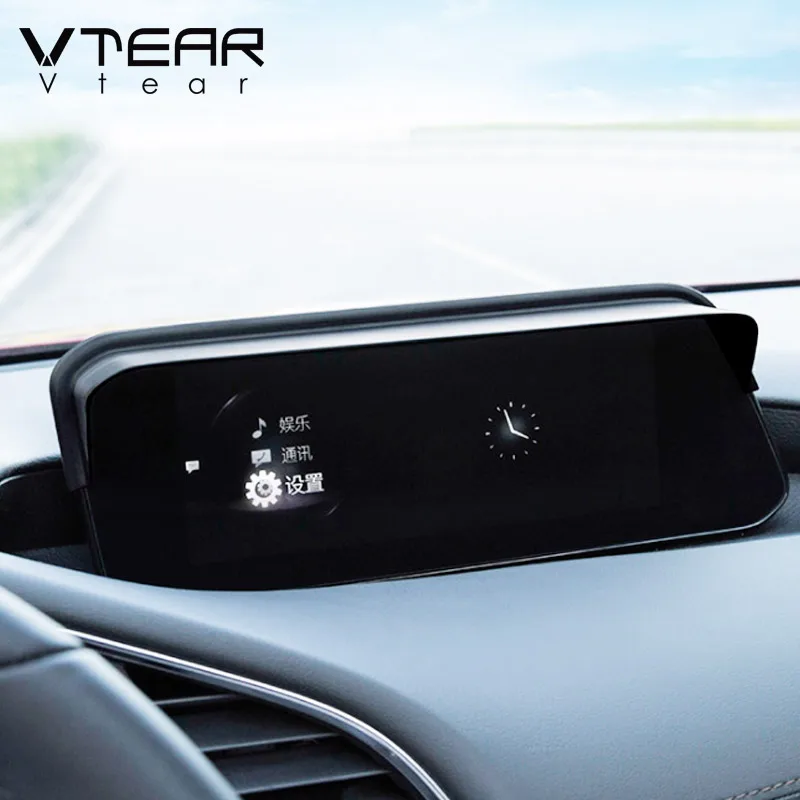 

Vtear For Mazda 3 2021 2020 2019 Accessories GPS Navigation Screen Sunshade Protection Cover Interior Styling Decoration Product